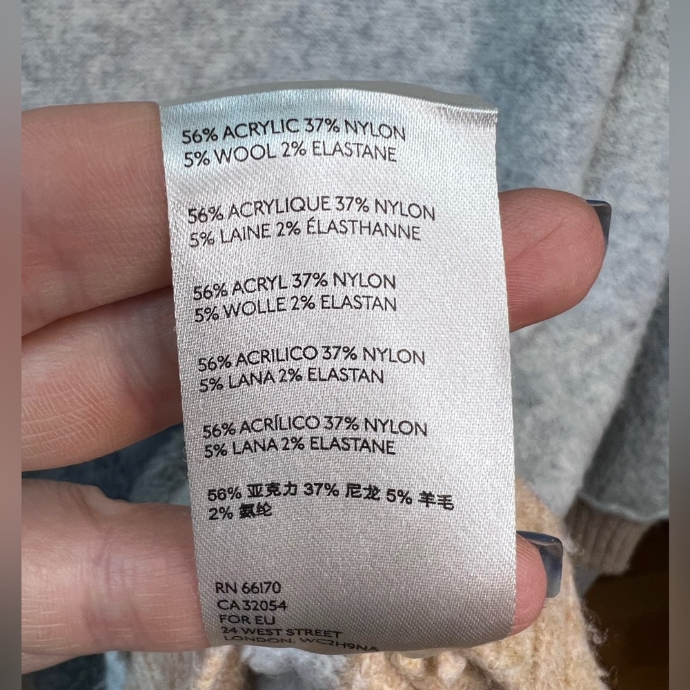 Free People Gray and Cream Hoodie - Picture 3 of 16